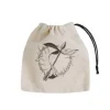 Elvish Beige & Black Basic Dice Bag Terningpose