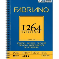Fabriano 1264 Sketch Spiral Langside 90g A4 120ark