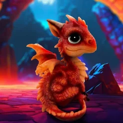 Fire Dragonling Statuette 12 cm