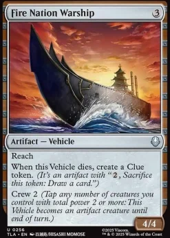 Fire Nation Warship (Enkeltkort)