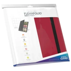 Flexxfolio 24-Pocket QuadRow Red Standard Size (480) Portfolio