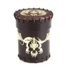 Flying Dragon Brown & Gold Leather Dice Cup Terningbeger