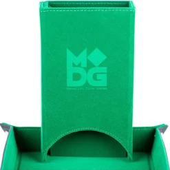 Fold Up Green Velvet Dice Tower