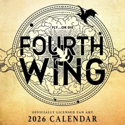Fourth Wing Officially Licensed Fan Art 2026 Wall Calendar