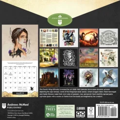Fourth Wing Officially Licensed Fan Art 2026 Wall Calendar