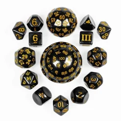 Funky Dice Black /Gold (15)
