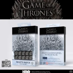 Game of Thrones Night's Watch D6 Black /White (10)