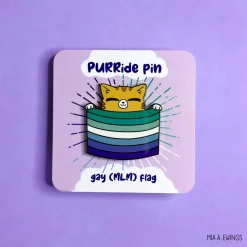 Gay Kitty Pin