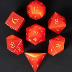 Gemstone Poly Cat's Eye Red /Gold (7)