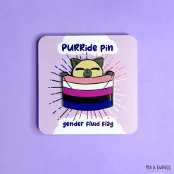 Gender Fluid Kitty Pin