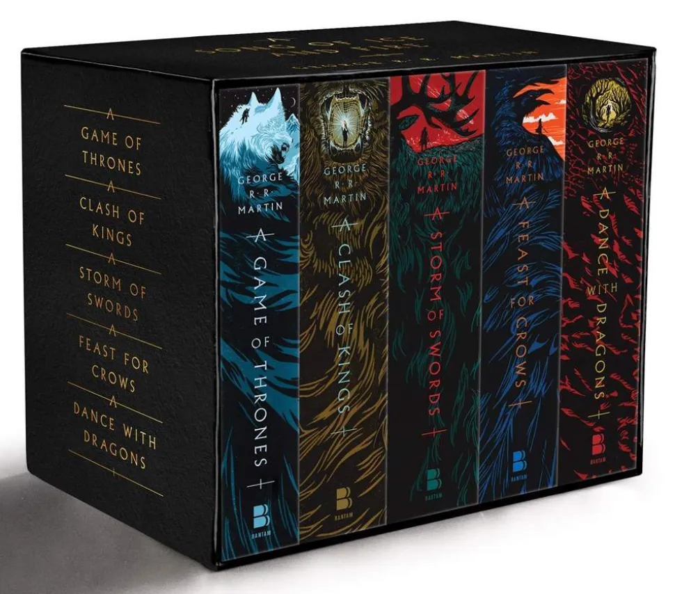 George R. R. Martin's A Game of Thrones 5-Book Boxed Set (Song of Ice and Fire Series): A Game of Thrones, A Clash of Kings, A Storm of Swords, A Feast for Crows, and A Dance with Dragons