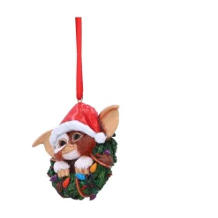 Gizmo in Wreath Hanging Ornament 10 cm