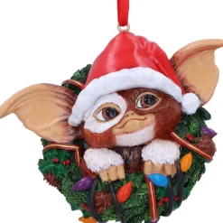 Gizmo in Wreath Hanging Ornament 10 cm