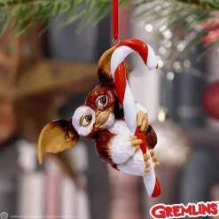 Gizmo on Candy Cane Hanging Ornament 11 cm
