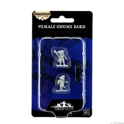 Gnome Female Bard (Wave 15) Pathfinder Deep Cuts Unpainted Miniature Figur