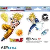 Goku & Vegeta Stickers 16x11 cm