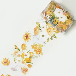 Golden Blossoms Wide PET Tape