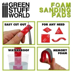 Green Stuff World: Foam Sanding Pads Fine Grit Assortment