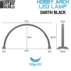 Green Stuff World: Hobby Arch LED Lamp Darth Black