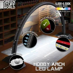 Green Stuff World: Hobby Arch LED Lamp Darth Black