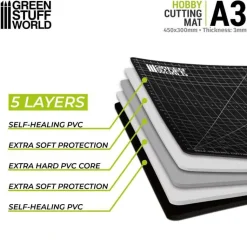 Green Stuff World: Hobby Cutting Mat A3 Black