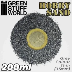 Green Stuff World: Hobby Sand Grey Colour 0,5mm 200ml
