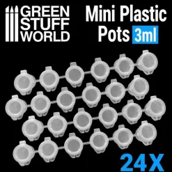 Green Stuff World: Mini Plastic Pots 3ml x24