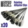 Green Stuff World: Painting Alligator Clips x20