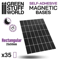 Green Stuff World: Rectangular Megnetic Bases 25x40mm