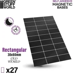 Green Stuff World: Rectangular Magnetic Bases 30x60mm