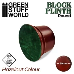 Green Stuff World: Round Block Plinth Hazelnut 8 cm