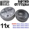 Green Stuff World: Round Cutters x11