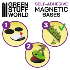 Green Stuff World: Square Magnetic Bases 20x20mm