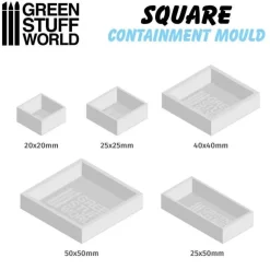 Green Stuff World: Square Containment Mould x5