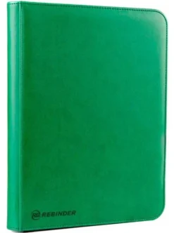 Green Zipped 9-Pocket Toploader Binder