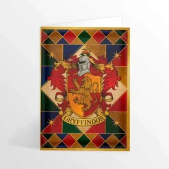 Gryffindor Crest Foiled Notecard