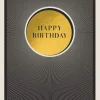 Happy Birthday Gold Circle