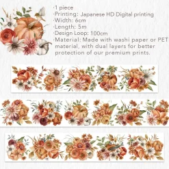 Harvest Hues Wide Washi Tape