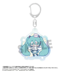 Hatsune Miku x Cinnamoroll Hug Aurora Acrylic Keychain