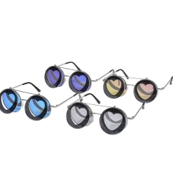 Heart Shaped Flip up Sunglasses (One Pair)