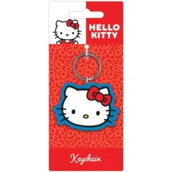 Hello Kitty Face PVC Keychain