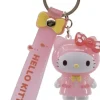 Hello Kitty Raincoat Series Keychain with Hand Strap