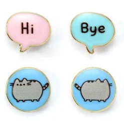 Hi, Bye Stud Golden Earrings