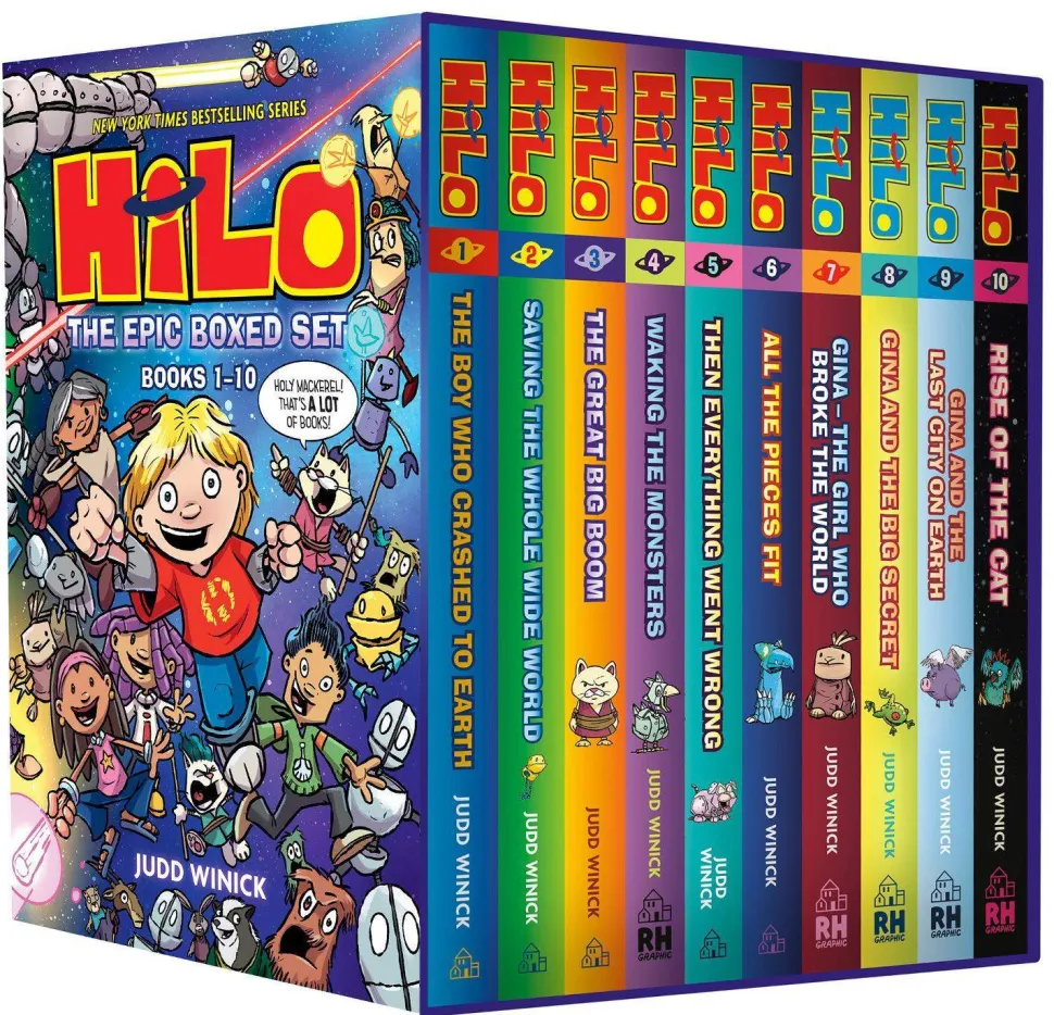 Hilo: The Epic Boxed Set (Books 1-10): (A Graphic Novel Boxed Set)