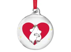 Hjerte Julekule 7 cm