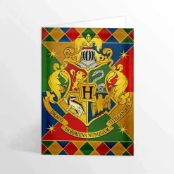 Hogwarts Crest Foiled Notecard