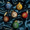 Hogwarts Glitter Baubles Set of 6