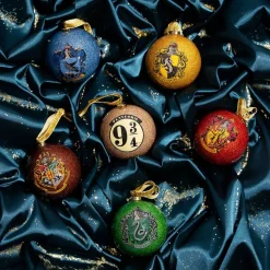 Hogwarts Glitter Baubles Set of 6