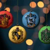 Hogwarts Houses Flat Baubles Set of 4
