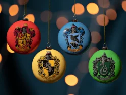 Hogwarts Houses Flat Baubles Set of 4